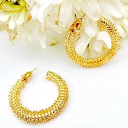 SALVE Circular Half Hoop Earrings-image-18