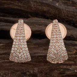 Kushal's Fashion Jewellery Rose Gold-Plated Classic Drop Earrings-image-20