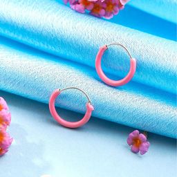 Raajsi by Yellow Chimes Circular Hoop Earrings-image-81