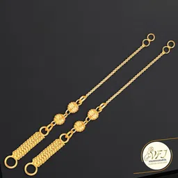 Vighnaharta Set Of 2 Gold-Plated Stone Studded Ear Cuff Earrings-12