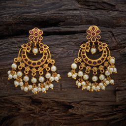 Kushal's Fashion Jewellery Gold-Plated Classic Chandbalis-32
