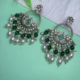 I Jewels Contemporary Chandbalis Earrings-16