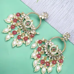 I Jewels Contemporary Chandbalis Earrings-picture-12