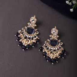 Cierra Gold-Plated Classic Chandbalis Earrings-3