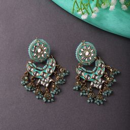 Cierra Gold-Plated Classic Chandbalis Earrings-4