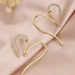 Krelin Heart Shaped Hoop Earrings-image-48