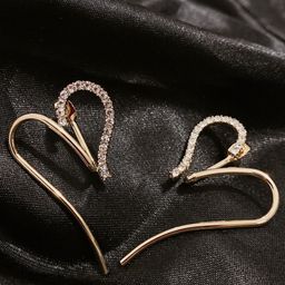 Krelin Heart Shaped Hoop Earrings-image-20