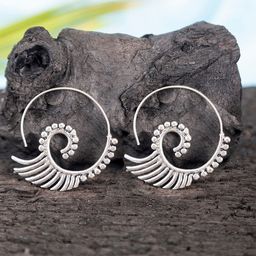 Studio One Love Silver-Plated Circular Shaped Hoop Earrings-52