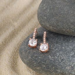 AMI Rose Gold-Plated Studs Earrings-7
