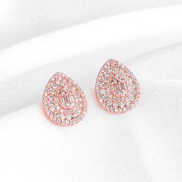 GIVA Rose Gold-Plated 925 Sterling Silver Contemporary Studs Earrings-image-44