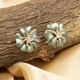 SOHI Contemporary Studs Earrings-image-24