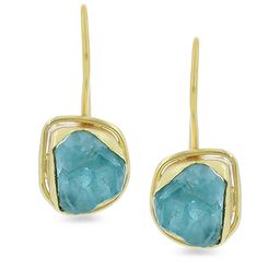 EL REGALO Gold-Plated Contemporary Drop Earrings-image-27