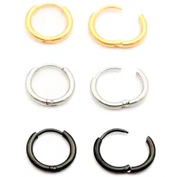 KARISHMA KREATIONS Set Of 3 Contemporary Hoop Earrings-picture-58