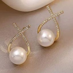 Celestique Pearls Contemporary Studs-32