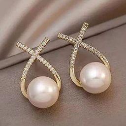 Celestique Stone Studded Contemporary Studs-59