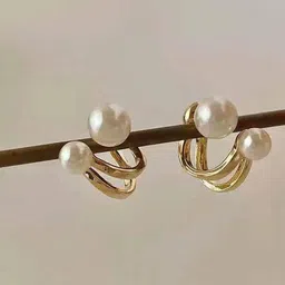 Celestique Gold-Plated Contemporary Studs-image-50