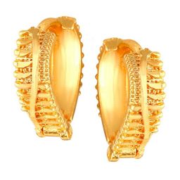 Vighnaharta Set Of 2 Gold-Plated Contemporary Hoop Earrings-image-46