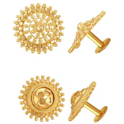 Vighnaharta Set Of 2 Gold Plated Studs-34