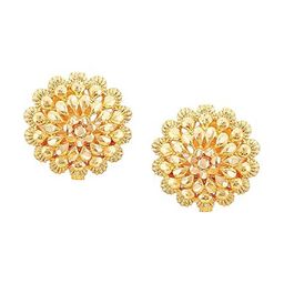 Vighnaharta Set Of 2 Gold-Plated Contemporary Studs Earrings-image-85