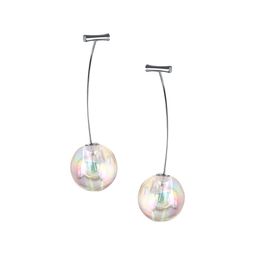 Vighnaharta Rhodium-Plated Crystal Studded Contemporary Drop Earrings-13