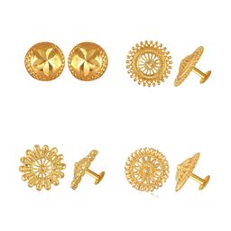Vighnaharta Set Of 4 Gold Plated Studs Earrings-image-93