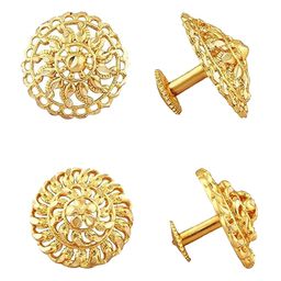 Vighnaharta Set Of 2 Gold-Plated Studs Earrings-72