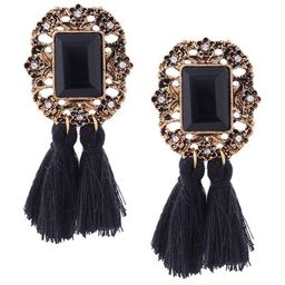 Crunchy Fashion Gold-Plated Contemporary Drop Earrings-image-58