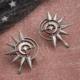 PANASH Silver-Toned Contemporary Studs Earrings-55
