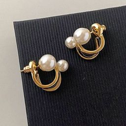 PolluxCraft Gold-Plated Preals Contemporary Shaped Korean Studs-picture-55