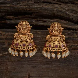 Kushal's Fashion Jewellery Classic Jhumkas Earrings-13