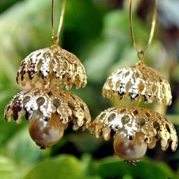 BeAbhika Layered Dome Shaped Jhumkas-39