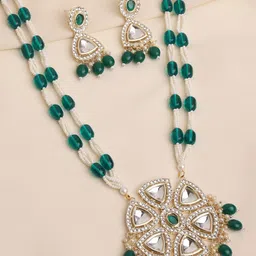 OOMPH Kundan Studded Jadau Jewellery Set-55