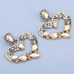 AVANT-GARDE PARIS Heart Shaped Studs Earrings-image-87