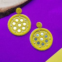 Crunchy Fashion Circular Studs Earrings-image-9