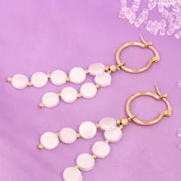 SALTY Gold-Plated Contemporary Tassel Drop Earrings-58