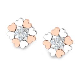 KUBERBOX Afua Heart 18KT White Gold Diamond-Studded Earrings- 1.94gm-image-48