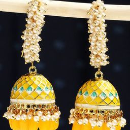 OOMPH Beaded Dome-Shaped Jhumkas-16
