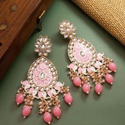 aadita Gold-Plated Spherical Pearl Chandbali-21