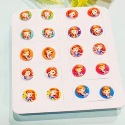 FEMMIBELLA Set of 10 Barbie Circular Studs Earrings-90