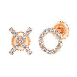 Angara 14KT Gold Diamond Studded Earrings-1.21 gm-36