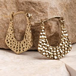 XPNSV Gold-Plated Hoop Earrings-56