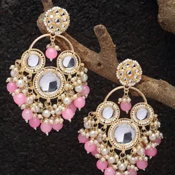 ZENEME Gold-Plated Drop Earrings-image-74