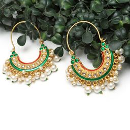 Ozanoo Gold-Plated Classic Shaped Hoop Earrings-30