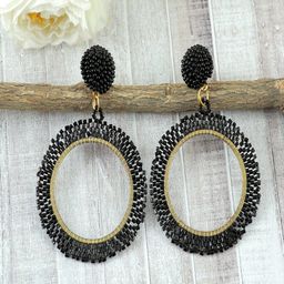 UNIVERSITY TRENDZ Gold-Plated Classic Drop Earrings-30