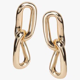 Kazo Gold-Plated Contemporary Drop Earrings-21