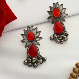VENI 92.5 Silver-Plated Brass Contemporary Drop Earrings-picture-45