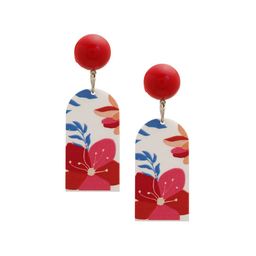 Zoey Gold-Plated Contemporary Drop Earrings-image-89