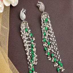 UNIVERSITY TRENDZ Gold-Plated Classic Pearls Beaded Drop Earrings-56