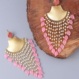 CELEBRAVO Brass-Plated Contemporary Drop Earrings-image-68
