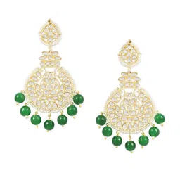 I Jewels Gold-Plated Contemporary Drop Earrings-picture-26